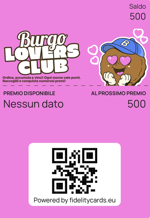 Burgo Lovers Club, la raccolta punti in cui si convertono i quattro coupon di apertura